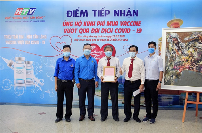 Vinasun Taxi quyên góp gần 2.000 liều vaccine phòng Covid-19
