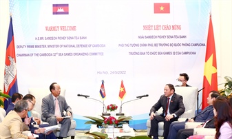 Tiếp Phó Thủ tướng Cam pu chia, Bộ trưởng  Nguyễn Văn Hùng:  “Việt Nam...