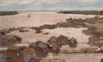 Bức tranh Đôi bờ sông Hồng bán đấu giá được 5,4 tỉ đồng