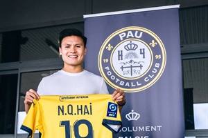 Quang Hải chính thức gia nhập đội bóng của Pháp, mặc áo số 19