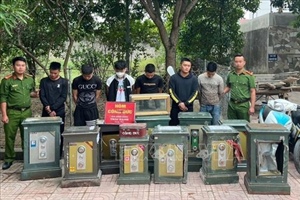 Bắt 6 đối tượng chuyên trộm cắp tài sản ở đền, chùa tại Nghệ An, Hà Tĩnh