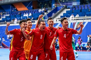 Tuyển Futsal Việt Nam nắm lợi thế tại vòng loại giải châu Á