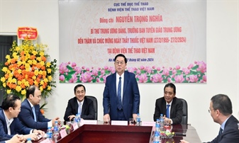Trưởng Ban Tuyên giáo Trung ương thăm Bệnh viện Thể thao Việt Nam