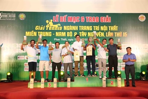 Giải quần vợt ngành TTNT miền Trung, Nam Bộ và Tây Nguyên kết thúc thành công tốt đẹp